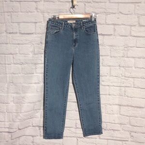 PacSun High Rise Mom Jeans Dark Blue Denim size 27 NWOT